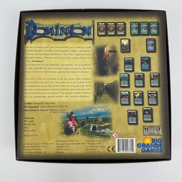 Dominion Rio Grande Games Donald Vaccarino Board Game 1st Edition - Picture 13 of 14